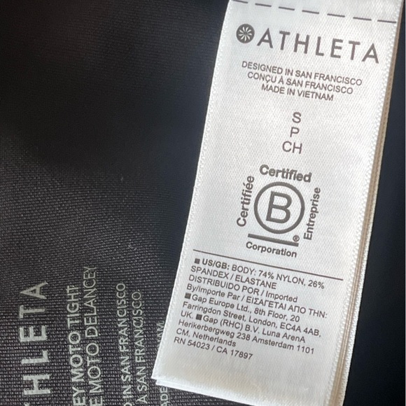 Athleta Delancey moto tights black Small Black - Picture 14 of 15